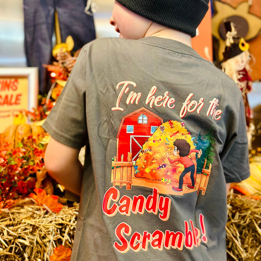 Halloween Youth Short Sleeve Candy Scramble Tee