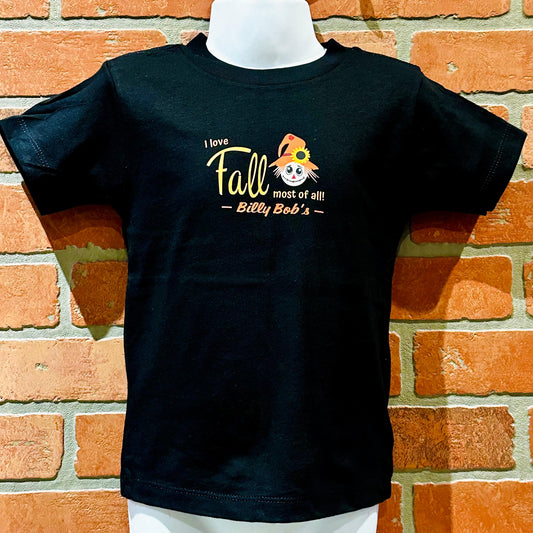Halloween Baby Short Sleeved I Love Fall Scarecrow Tee