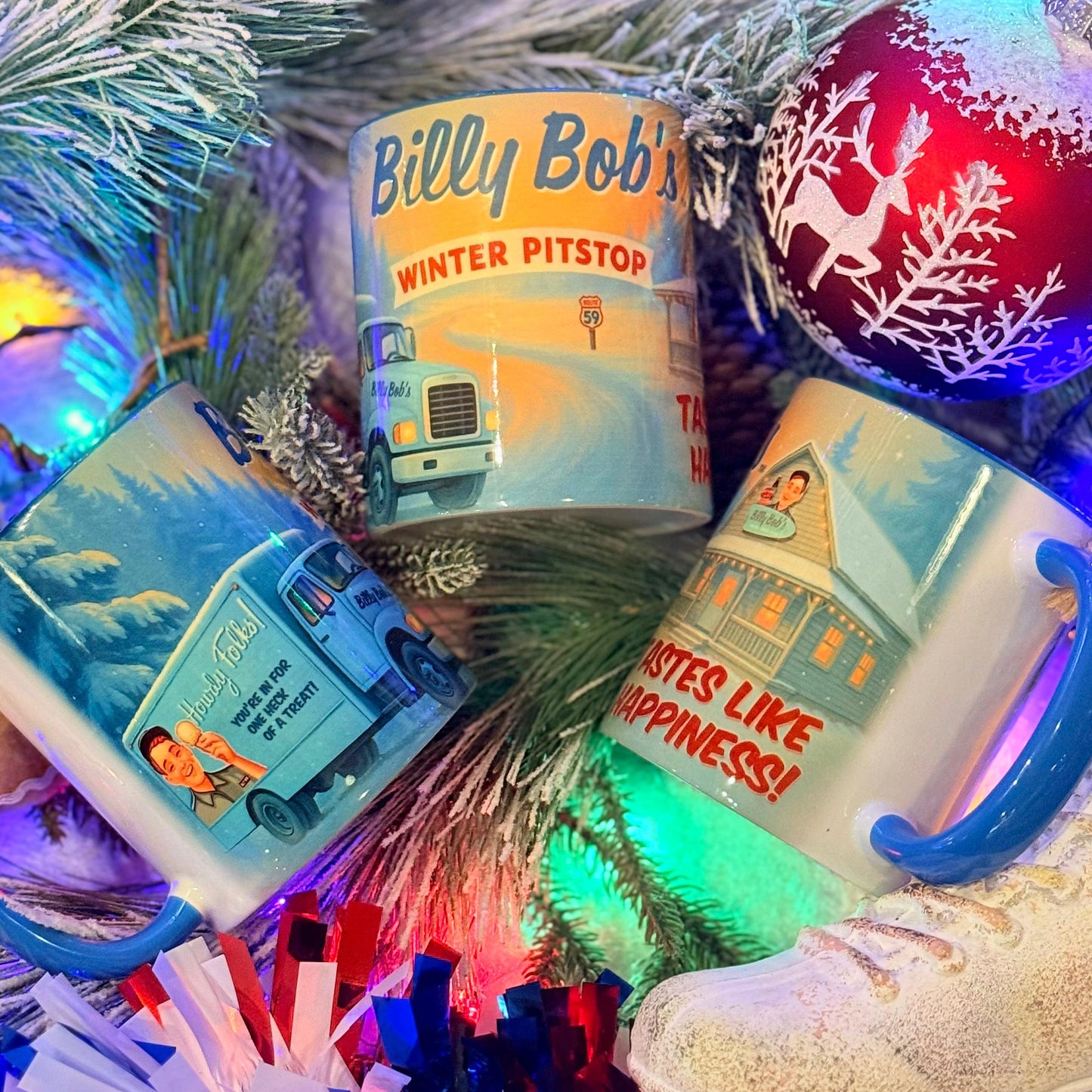 Winter Pitstop Ceramic Mug