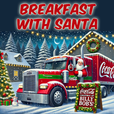 Breakfast with Santa at Billy Bob's Myerscough