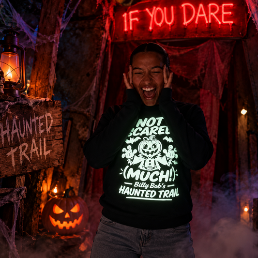 **GLOW IN DARK** Not Scared (Much) Kids Sweater