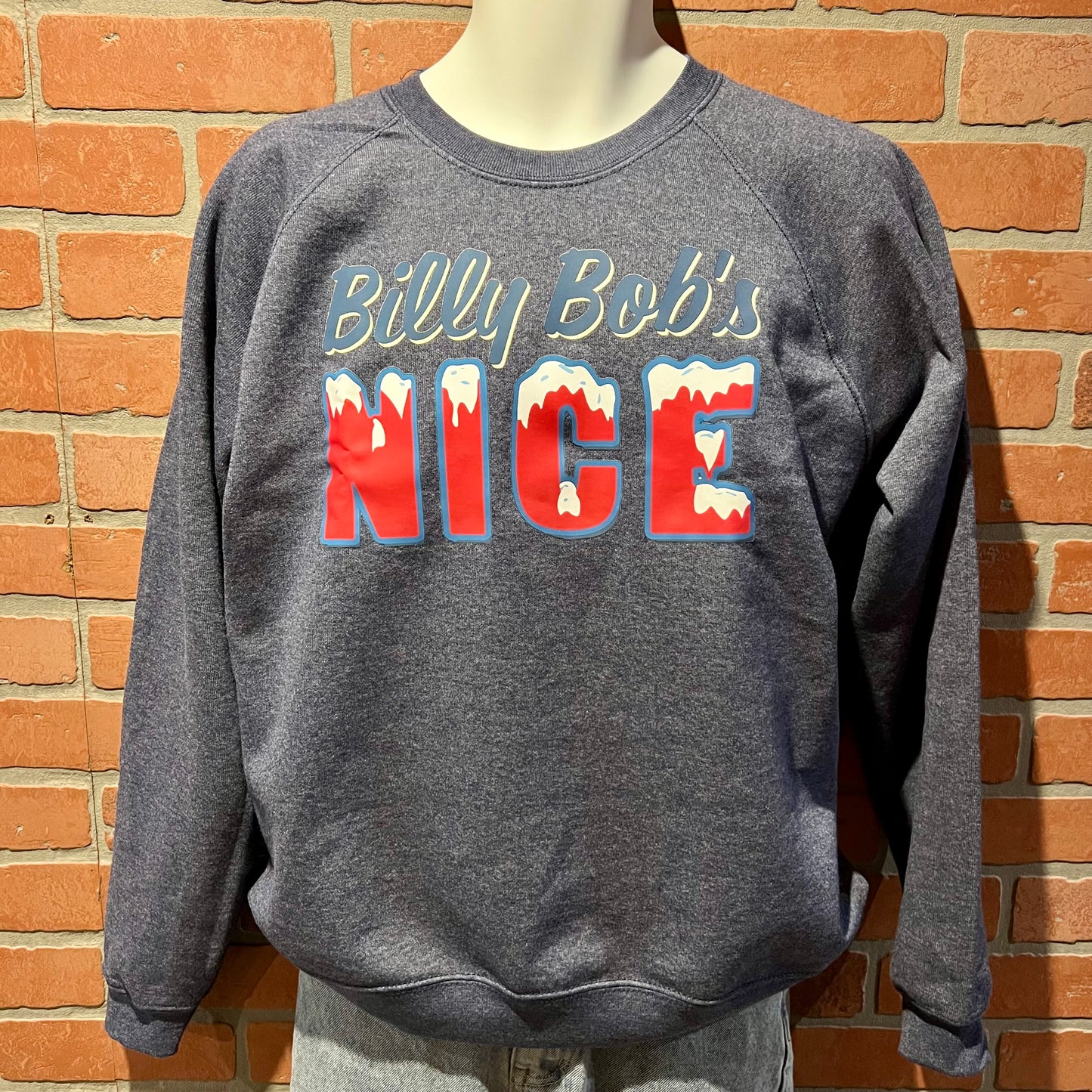 Kids Denim Blue Sweater "Nice"