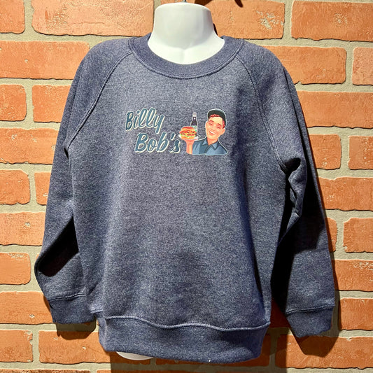 Kids Denim Blue Sweater "Billy Bob's Burger"