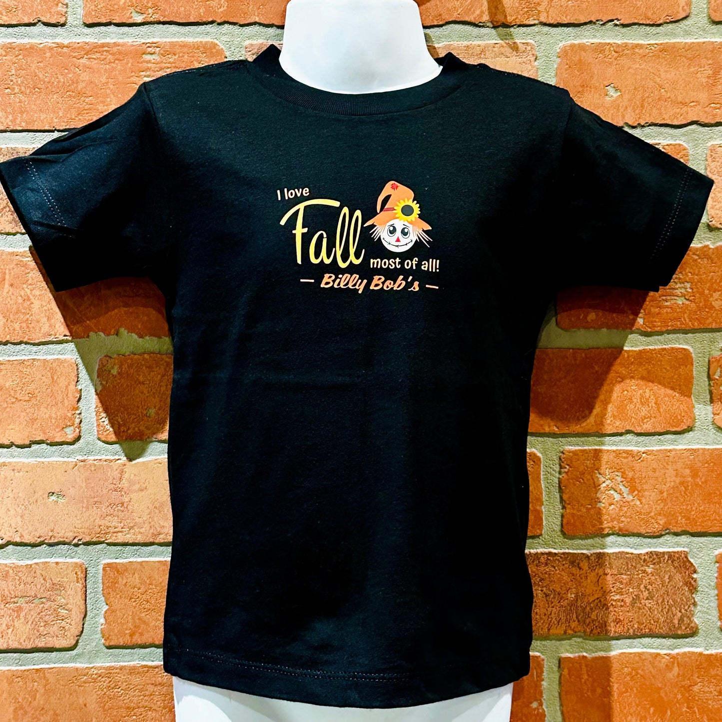 Halloween Baby Short Sleeved I Love Fall Scarecrow Tee
