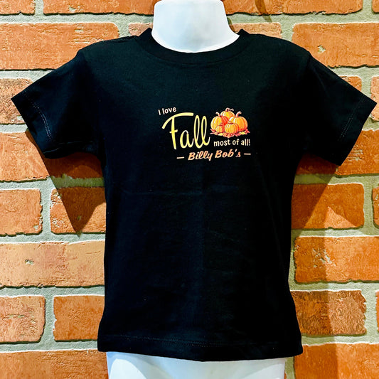 Halloween Baby Short Sleeved I Love Fall Pumpkin Tee